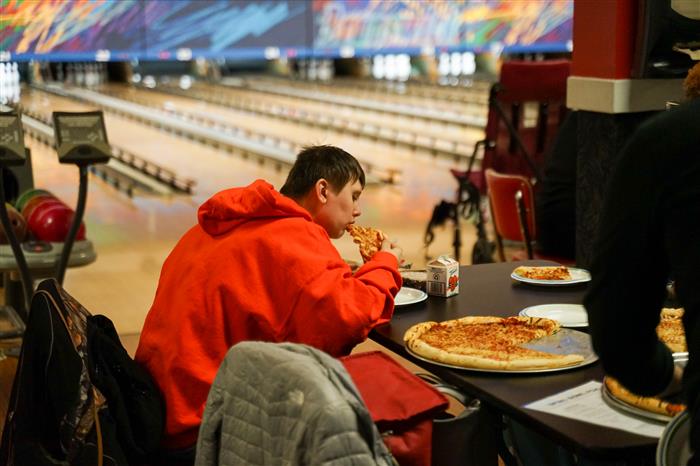 Lunch during the 2023 AIU Bowling Tournament