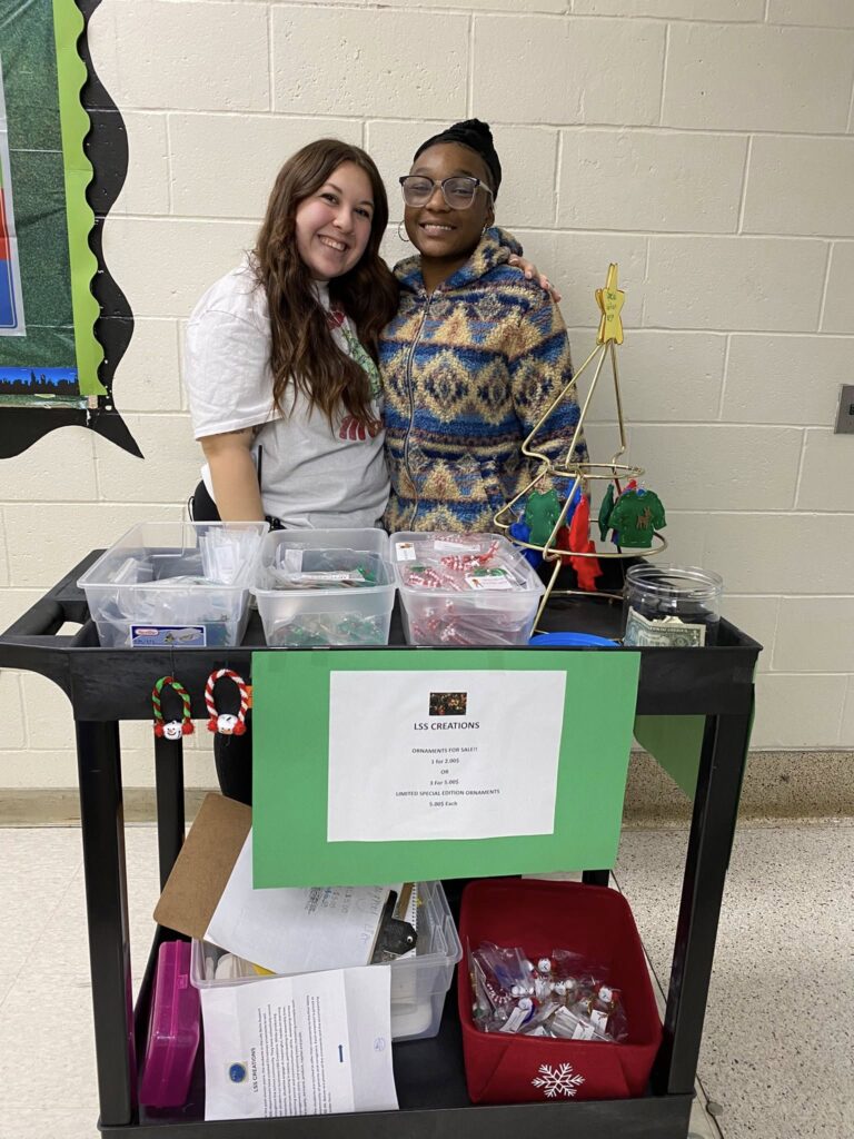 students spread holiday cheer with snack bags