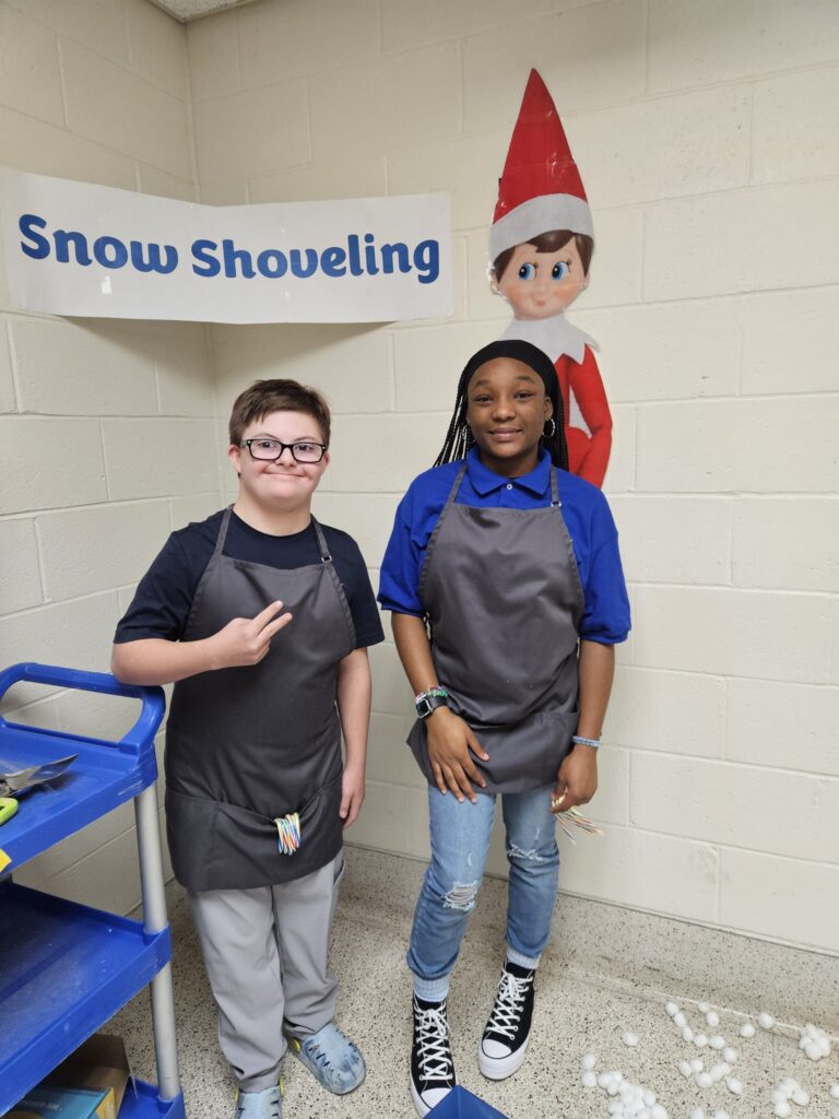 students participate in elf workshop activity