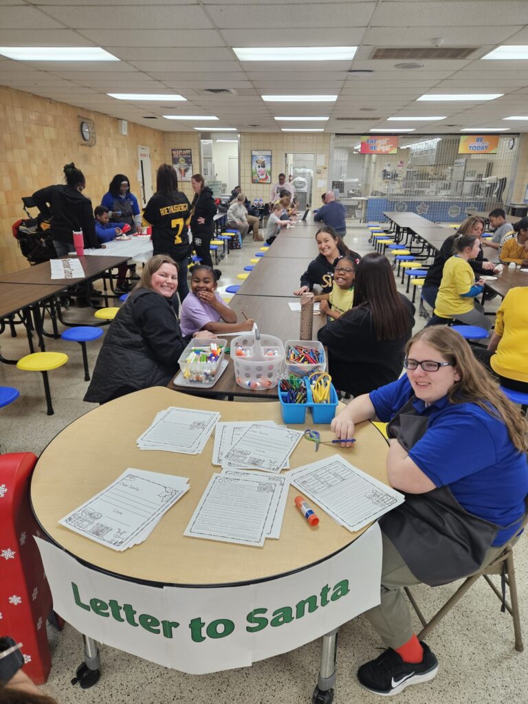 students participate in elf workshop activity