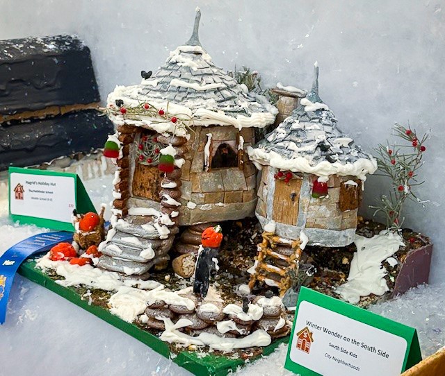 Hagrid's Holiday Hut gingerbread house