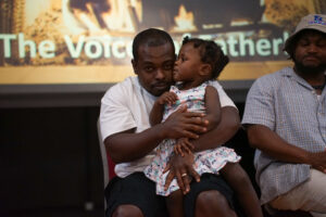 Parent panelists host the conference Fireside Chat