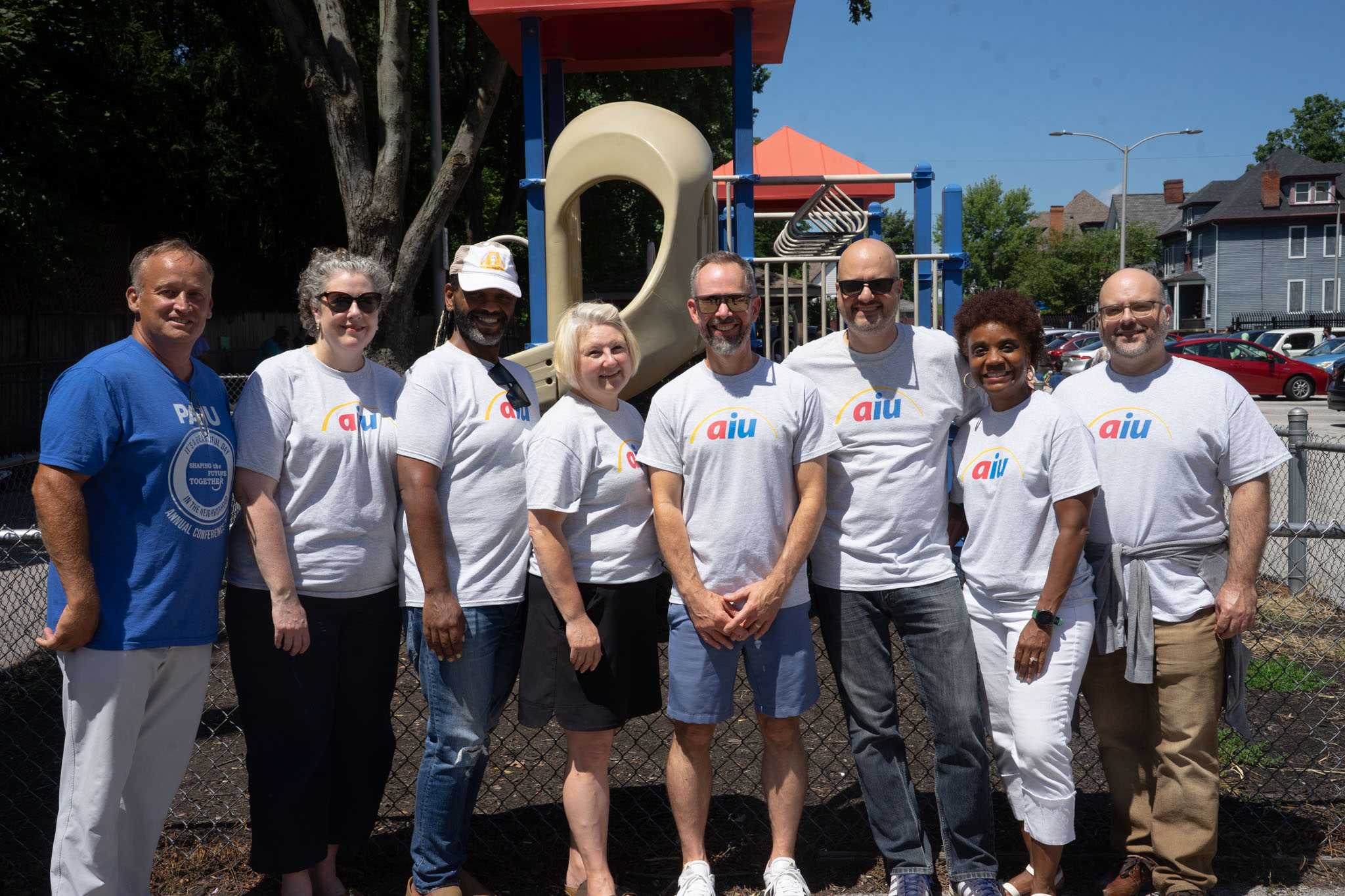 group photo of AIU staff