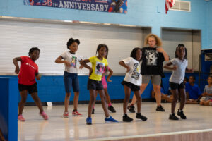 kids performing a group dance