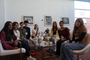 Students gathered for breakfast at the Eradicate Hate Student Summit