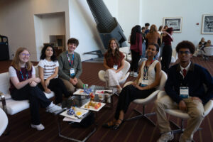 Students gathered for breakfast at the Eradicate Hate Student Summit