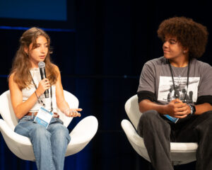 Student panelist shares their experience with hate and how they are fighting it in their schools
