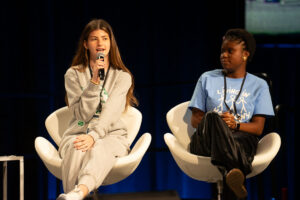 Student panelist shares their experience with hate and how they are fighting it in their schools