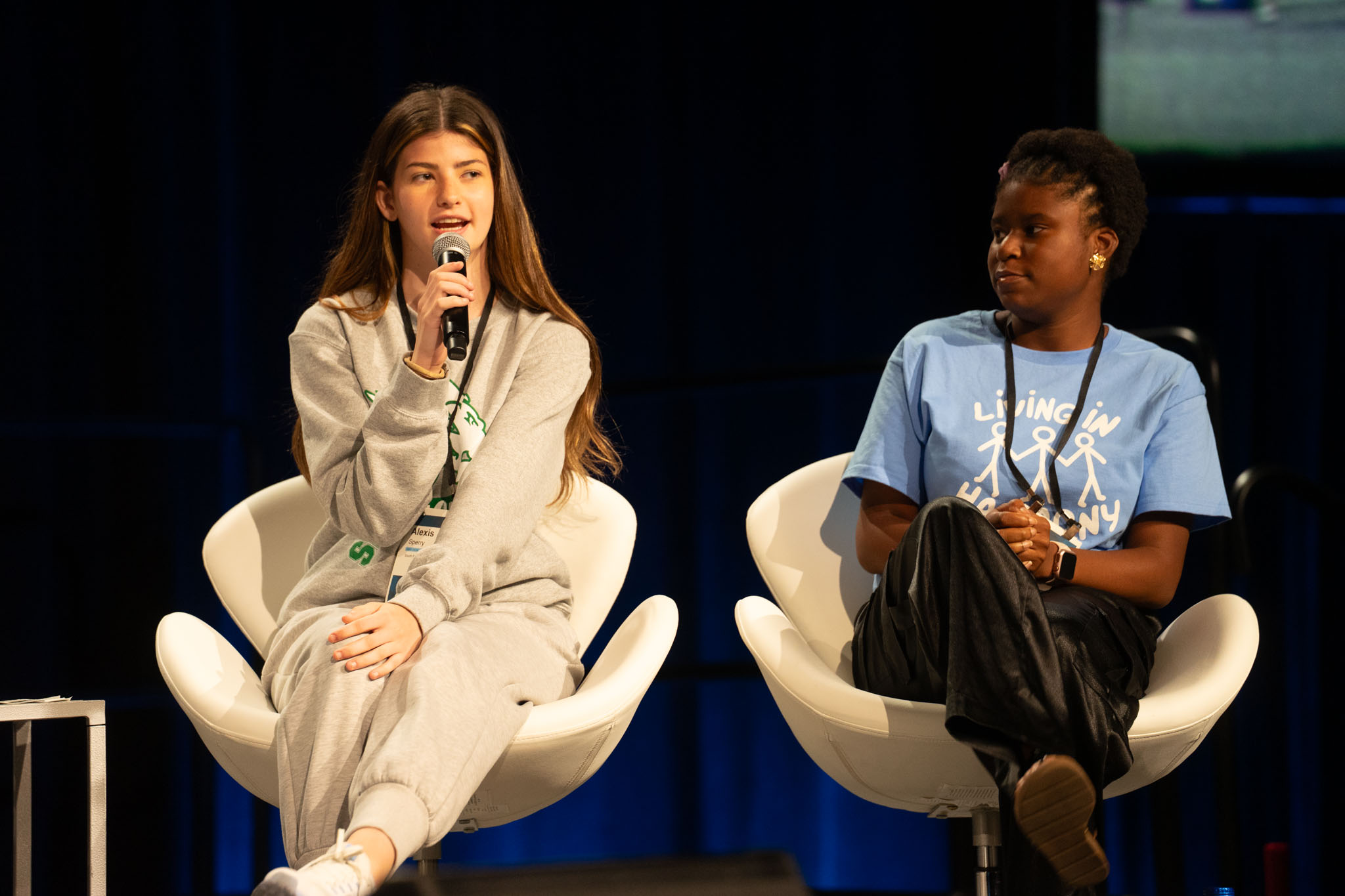 Student panelist shares their experience with hate and how they are fighting it in their schools