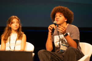 Student panelist shares their experience with hate and how they are fighting it in their schools