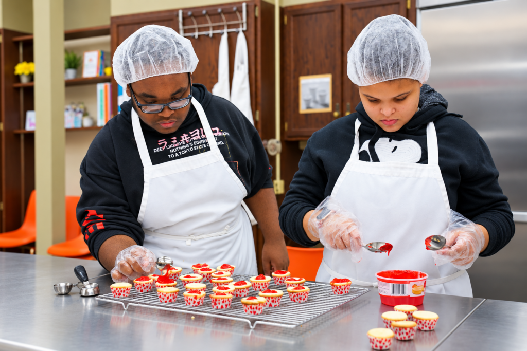 mon-valley-vocational students practice food preparation