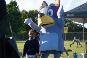 Bluey takes pictures with all the young readers