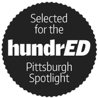 hundred-spotlight_sticker_pgh_bw hundrED Pittsburgh Spotlight sticker